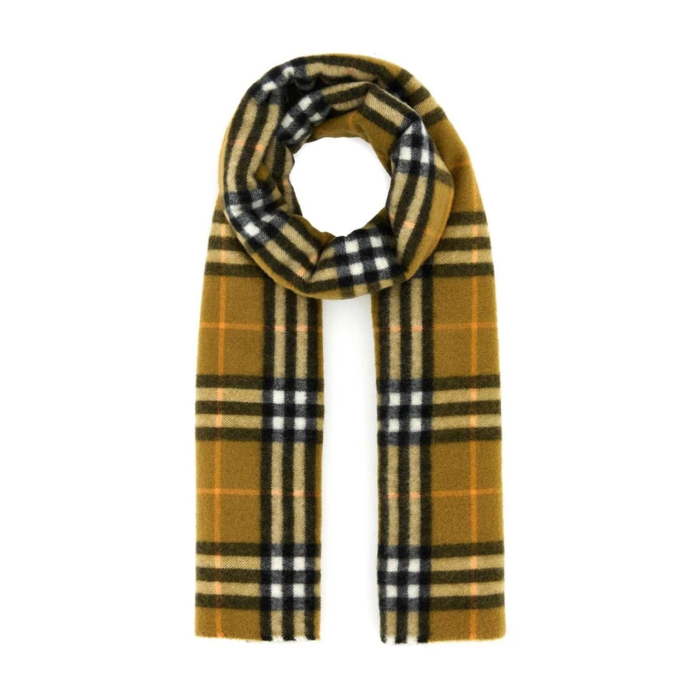 Burberry Kasjmier Sjaal met Ruitmotief Brown Dames