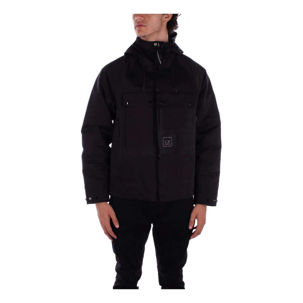 C.P. Company Metropolis Zwarte Hoodie Jas Black Heren