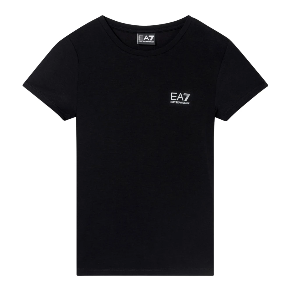 Emporio Armani Ea7 Women's Black T-Shirts, S, Short Sleeve T-Shirt