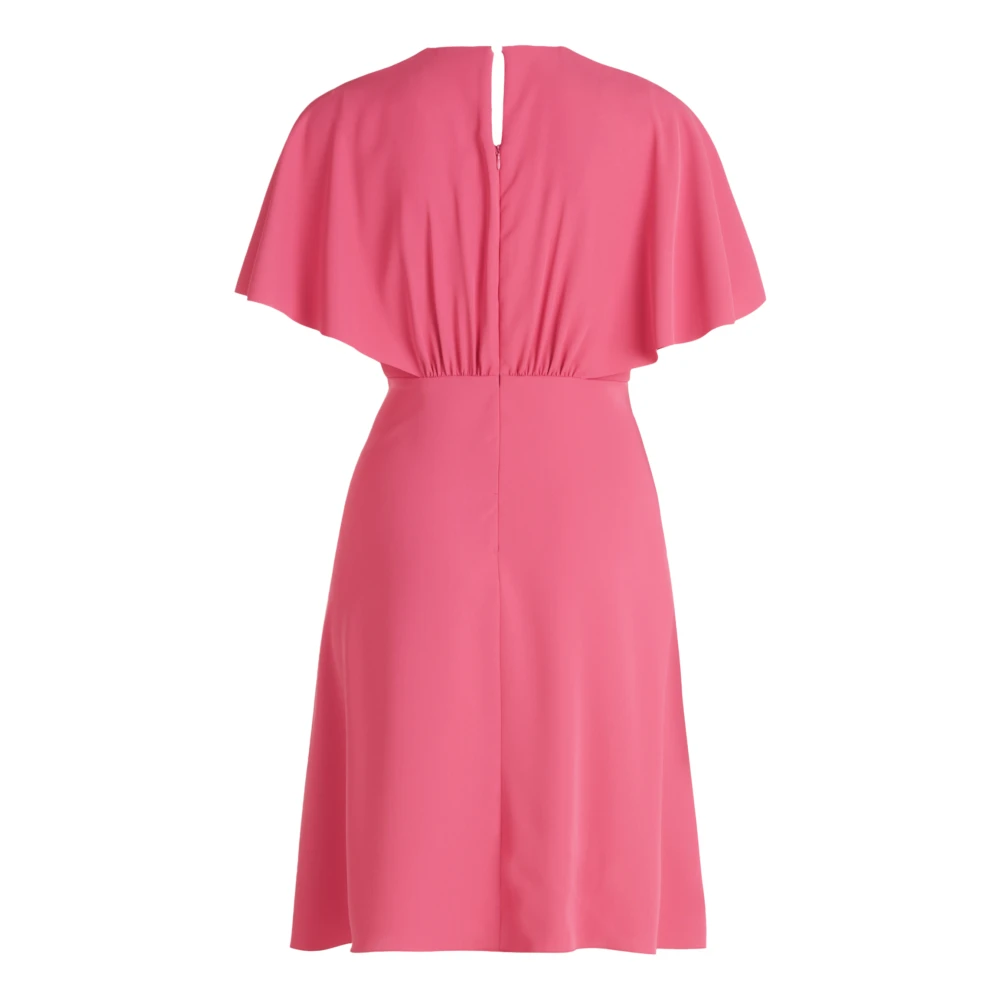 Vera Mont Cocktailjurk met uitlopende rok en V-hals Red Dames
