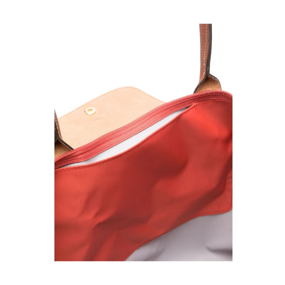 Longchamp Rode Canvas Overslag Handtas Red Dames