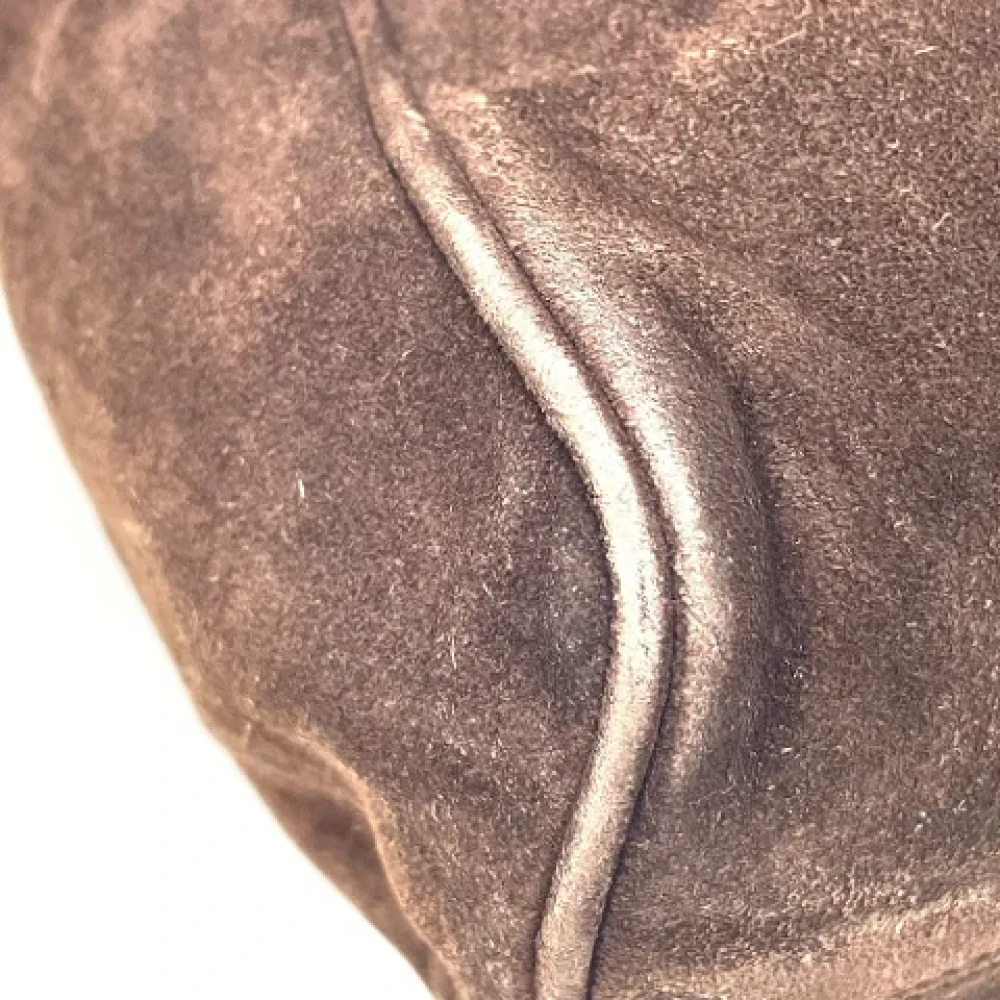 Chanel Vintage Pre-owned Suede chanel-bags Brown Dames