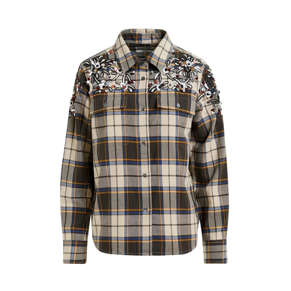 Essentiel Antwerp Versierde Goldfield Shirt Gray Dames