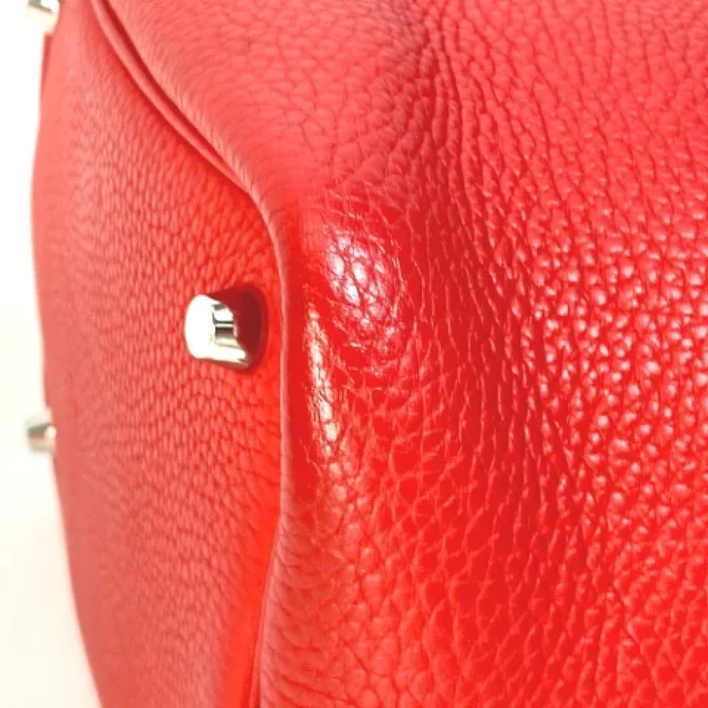 Hermès Vintage Pre-owned Leather hermes-bags Red Dames