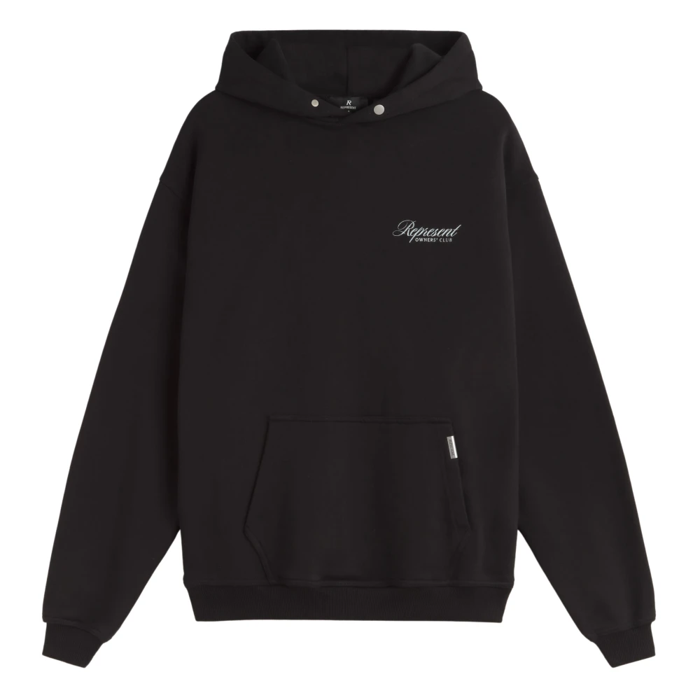 Represent Club Script Hoodie Zwart Black Heren