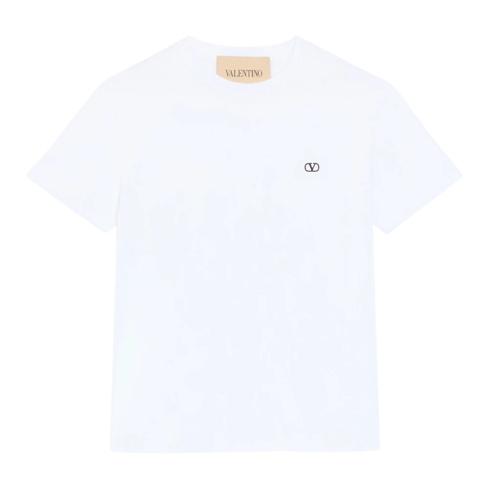 Valentino Valentino Cotton T-Shirt With Vlogo Embroidery - Image 3