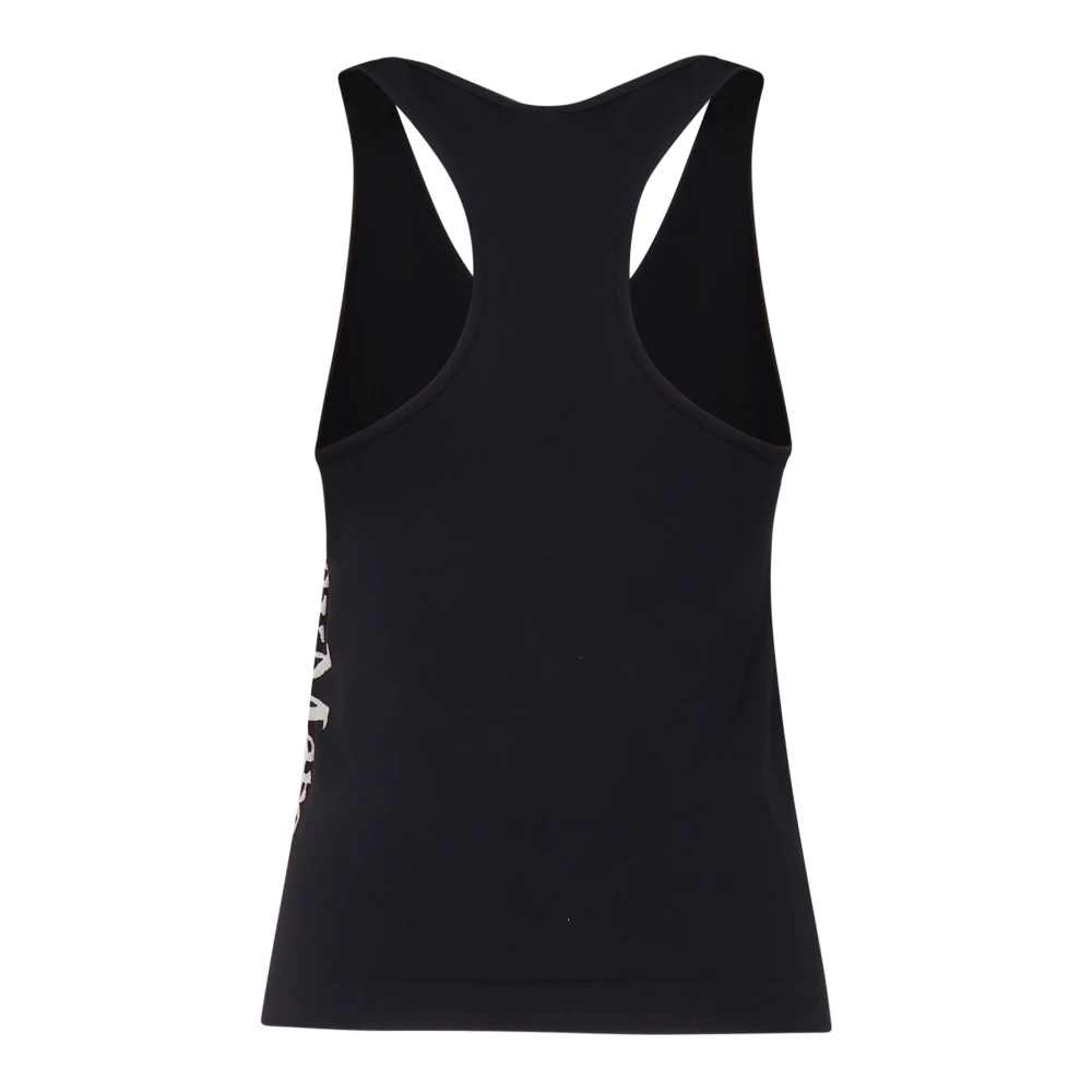 Max Mara Contrasterende Logo Top Gemaakt in Italië Black Dames
