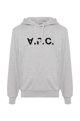 Logo Flocked Hoodie