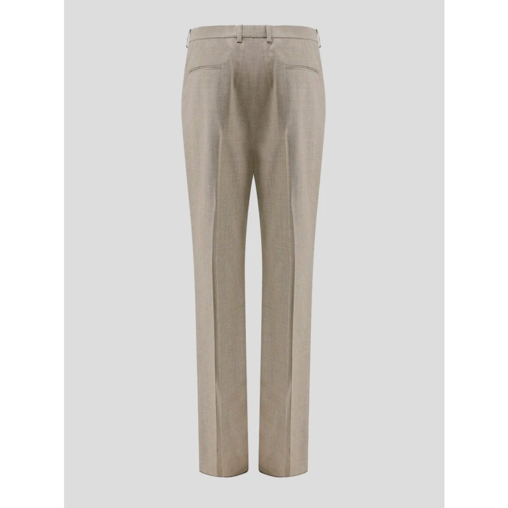 Saint Laurent Wollen Broek Beige Heren