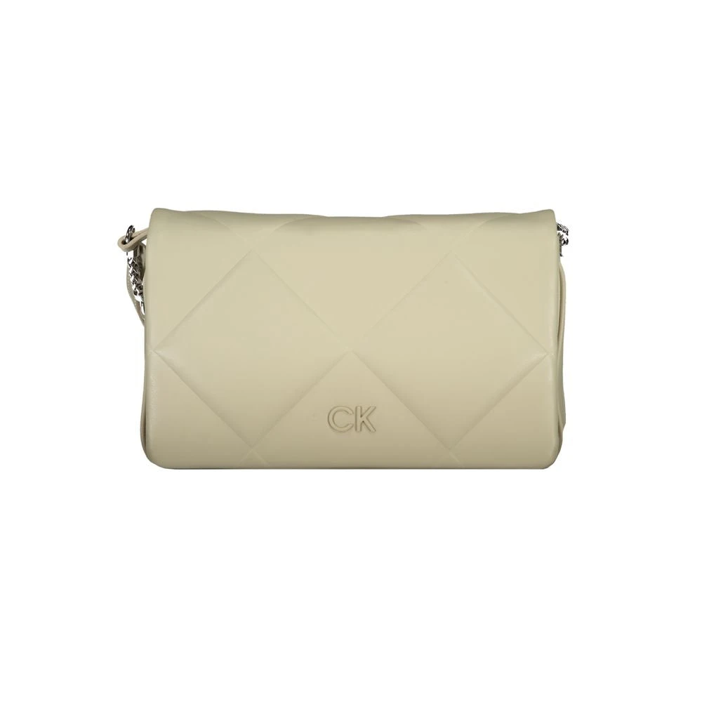 Calvin Klein Women's Beige Cotton Cross Body Bag