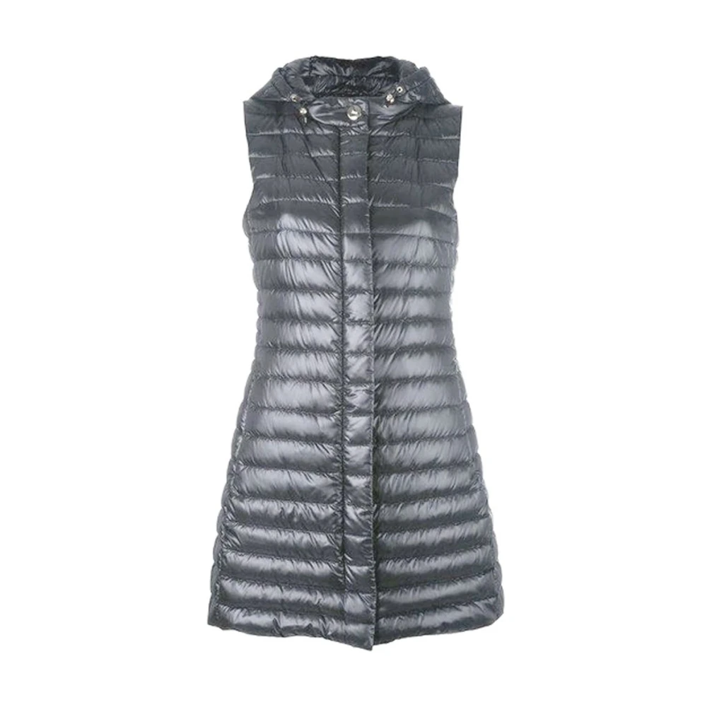 Herno Mouwloze Nylon Donsjas Gray Dames