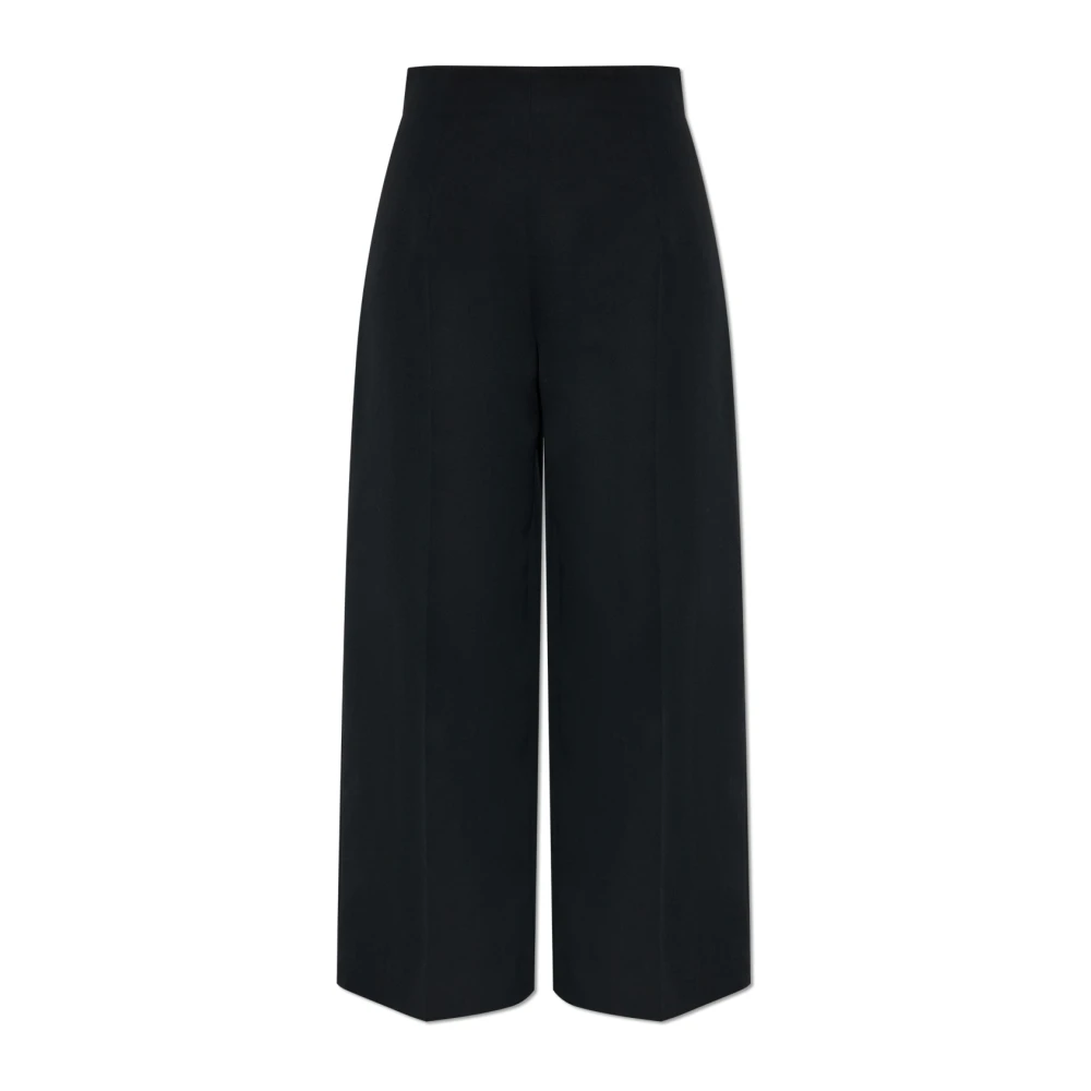 Marni Donna Nero - Pantaloni Di Lana Plissettati - Trousers - M