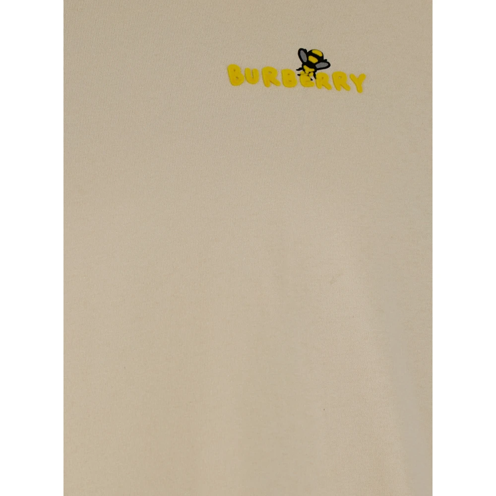 Burberry Beige T-shirt met Maxi Bee Print Beige Heren