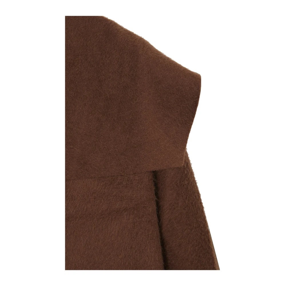 Cortana Sailor korte jas in babykameelwol Brown Dames