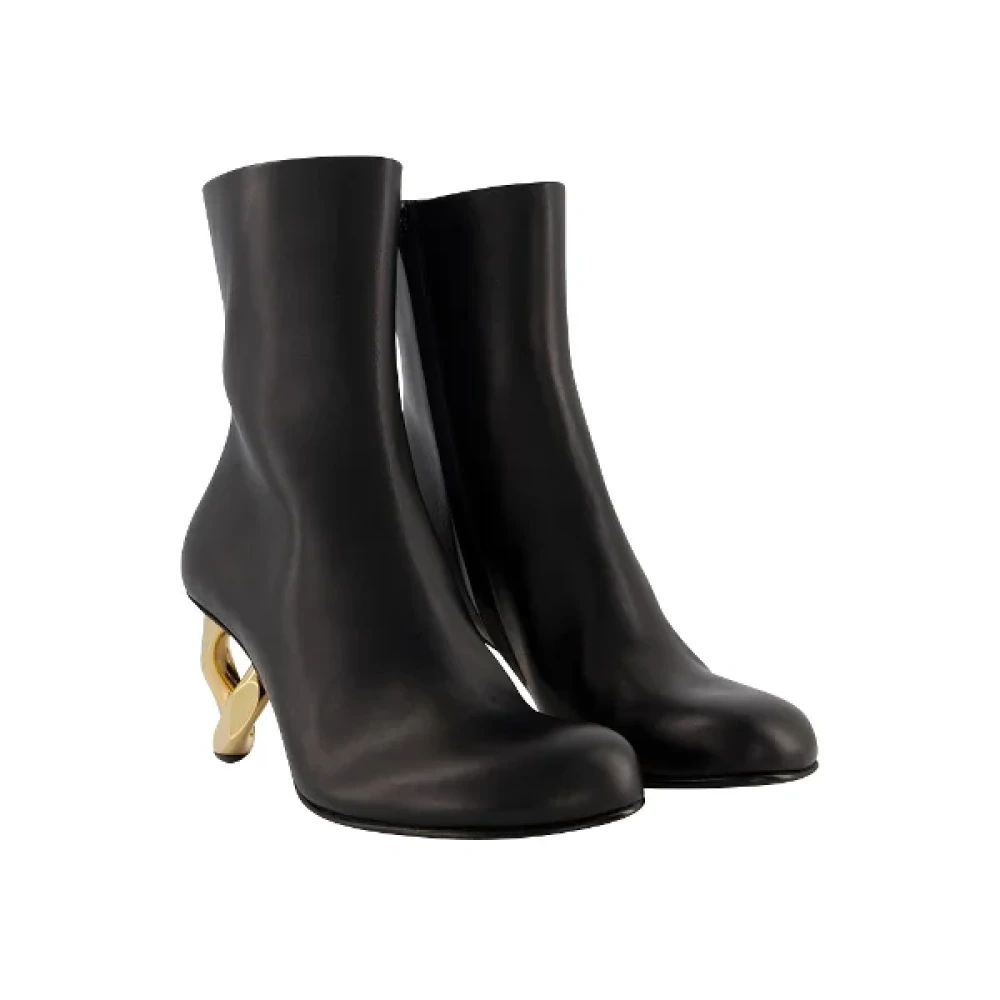 JW Anderson Pre-owned Leather boots Black Dames