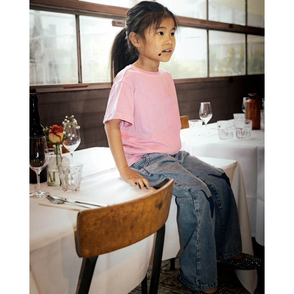 Alix The Label Kinderen Gebreid T-shirt Pink Dames