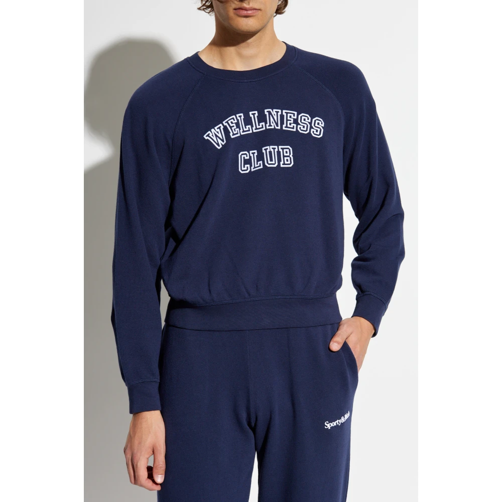 Sporty & Rich Katoenen sweatshirt Blue Unisex