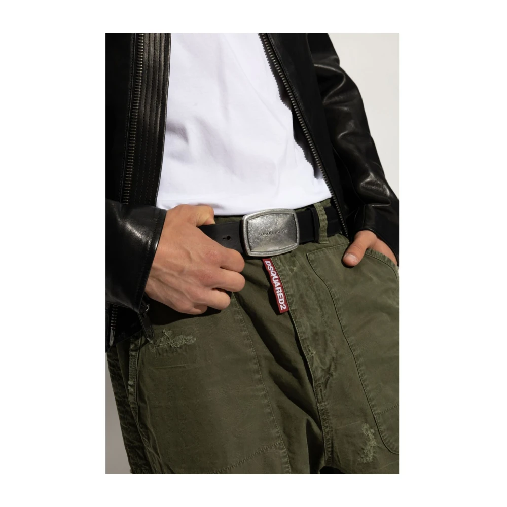 Dsquared2 Stijlvolle riemen voor mannen Black Heren