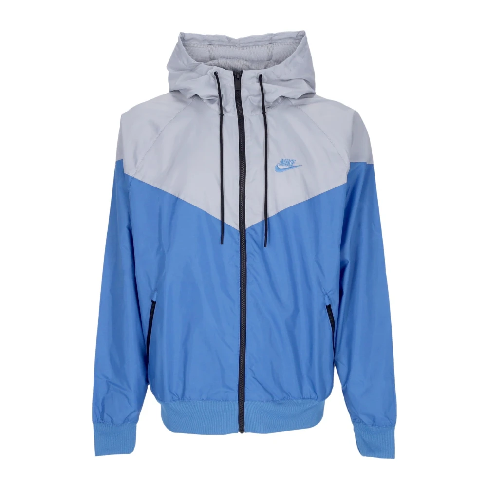 Nike Men's Multicolor Training Jackets, Xl, Sportswear Windrunner Hooded Jacket Blue/Grey
