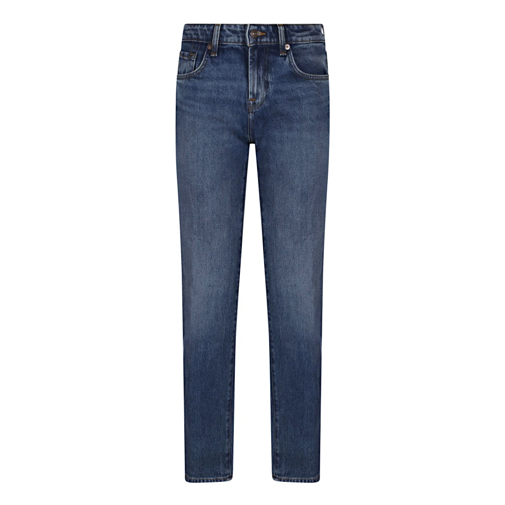 7 For All Mankind Slim Fit Jeans Blue Dames