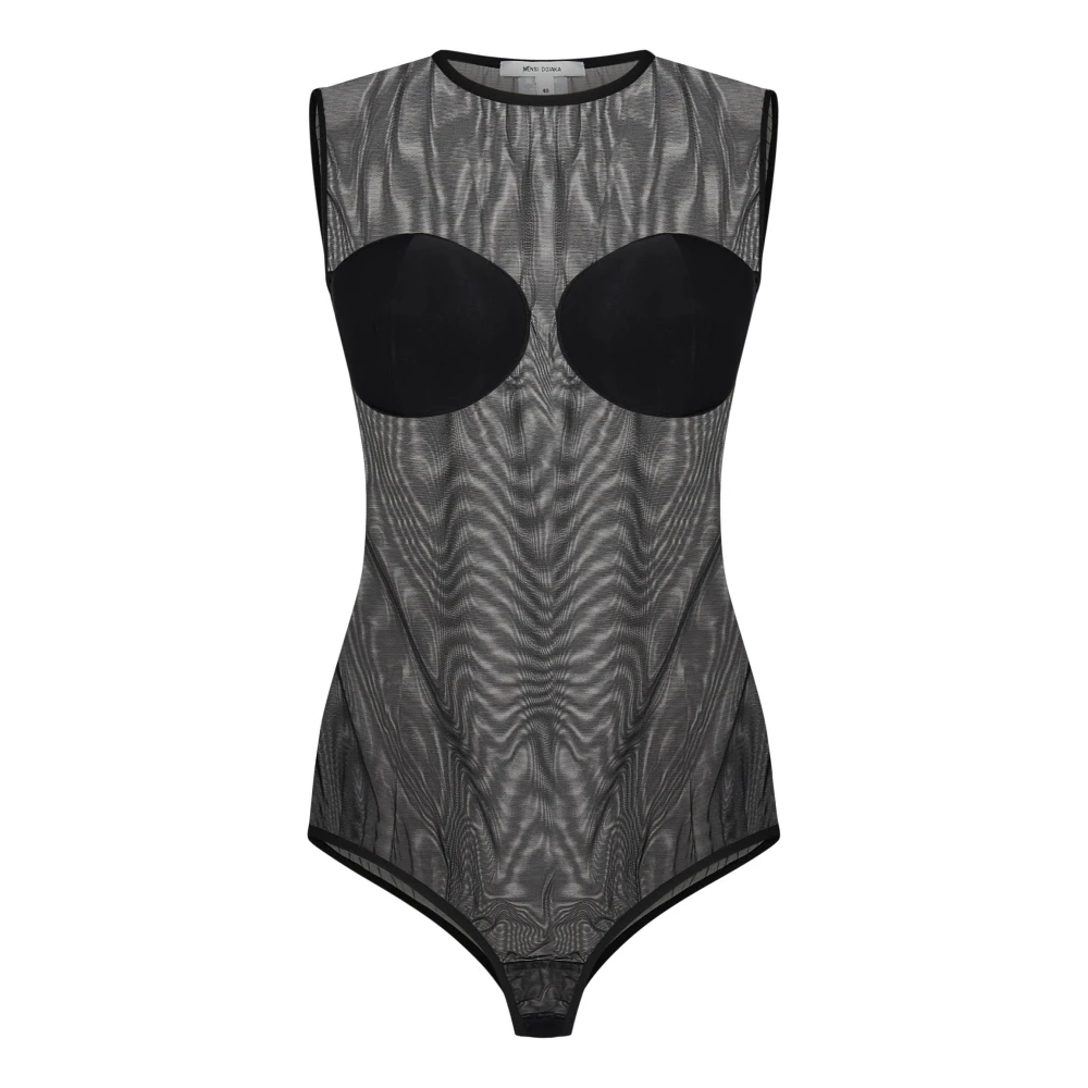 Nensi Dojaka Zwart Topkleding Ss25 Stijlvol Comfortabel Black Dames