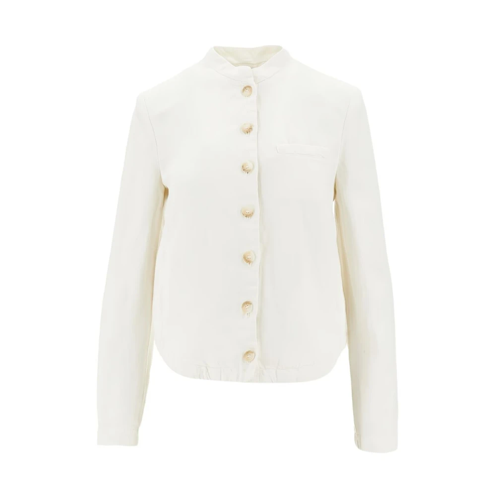 Emporio Armani Damen Beige Jacken, Mgröße: