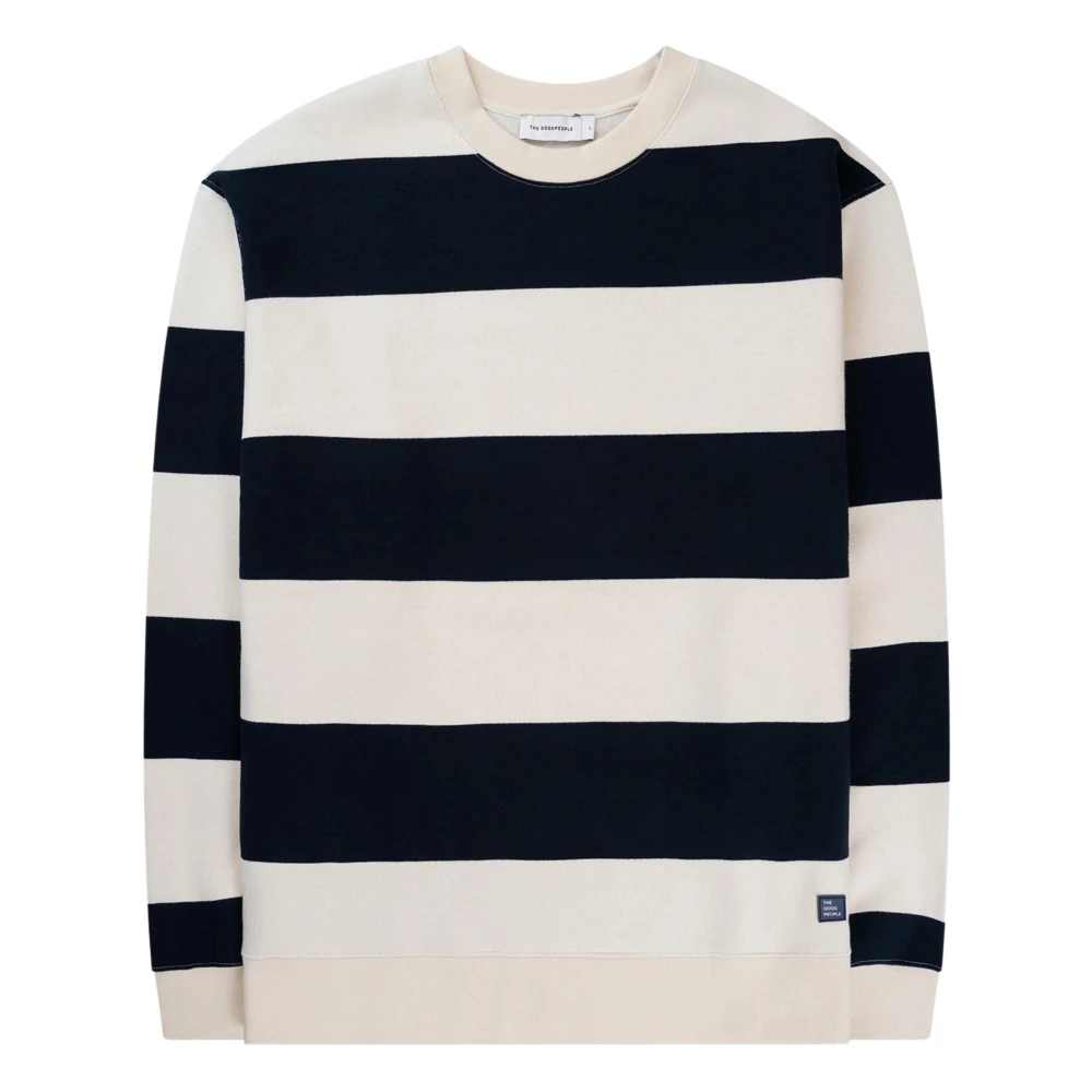 The GoodPeople Lien Sweaters in Donkerblauw Blue Heren
