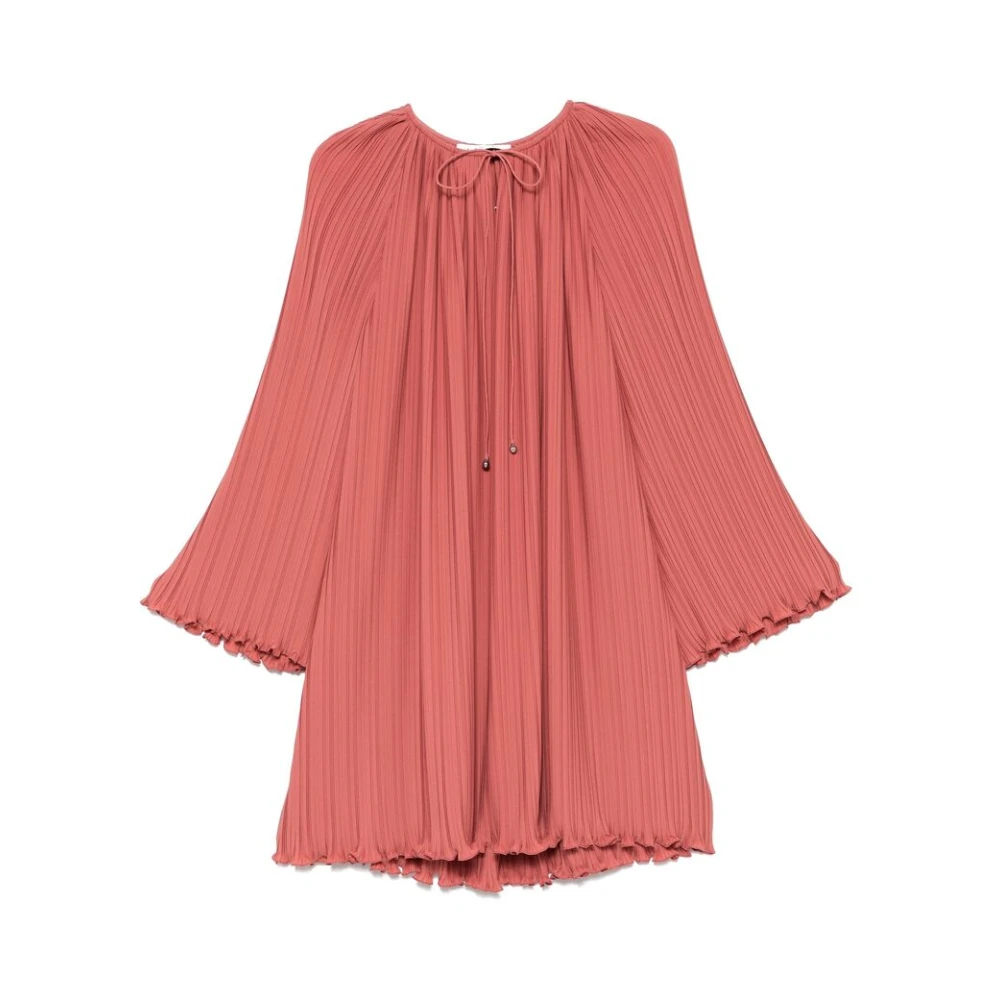 Lanvin Perzikroze Gerimpelde Jurk Pink Dames