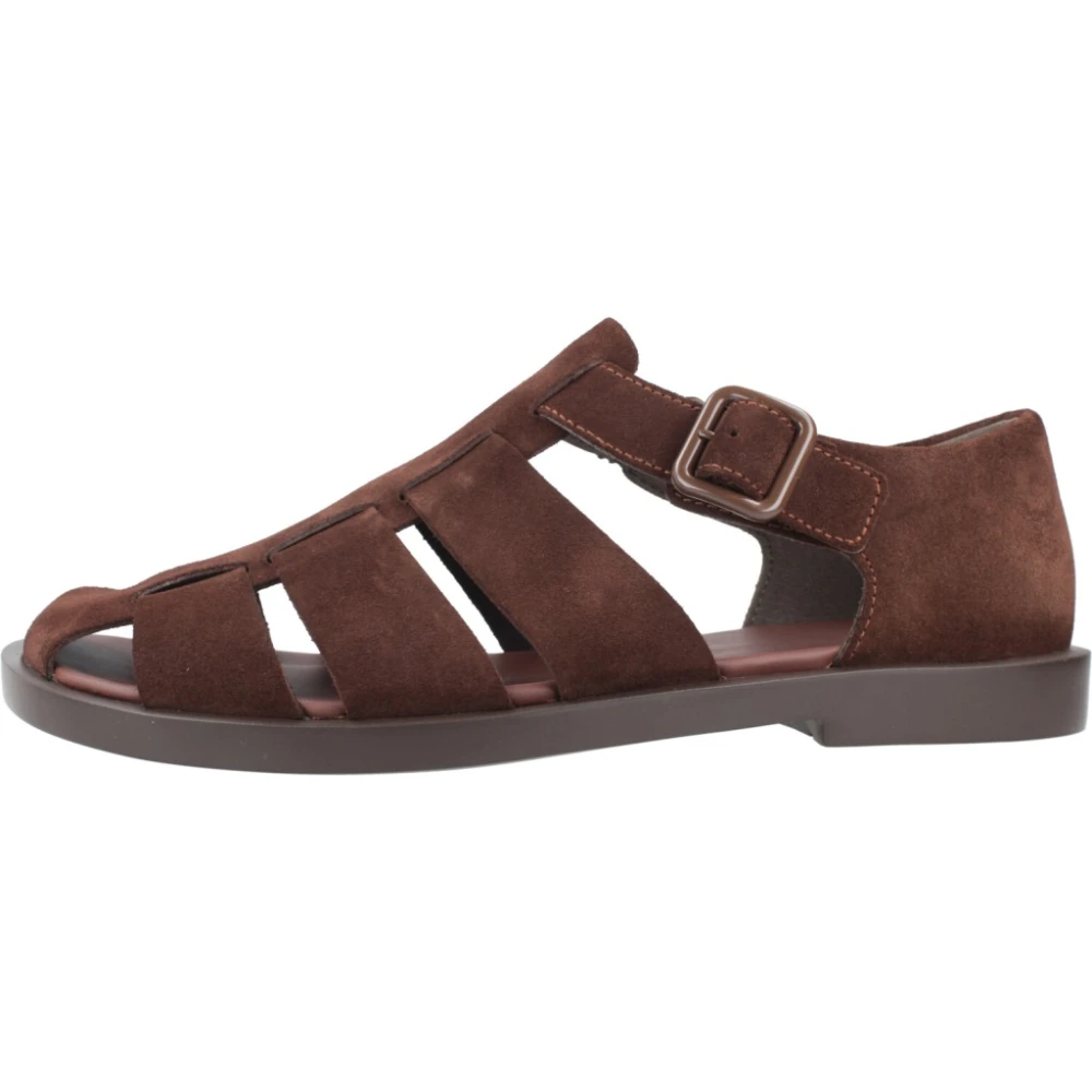 Camper Men's Brown Flat Sandals, 7 Uk, Don Sandals