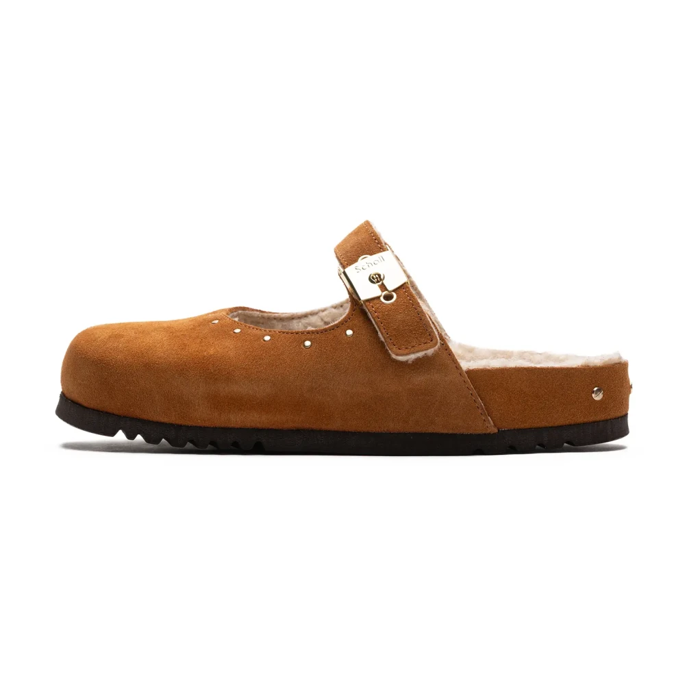 Scholl Brown Mules, Female, 7 Uk, Karen Fur