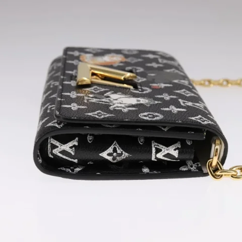 Louis Vuitton Vintage Pre-owned Canvas wallets Black Dames