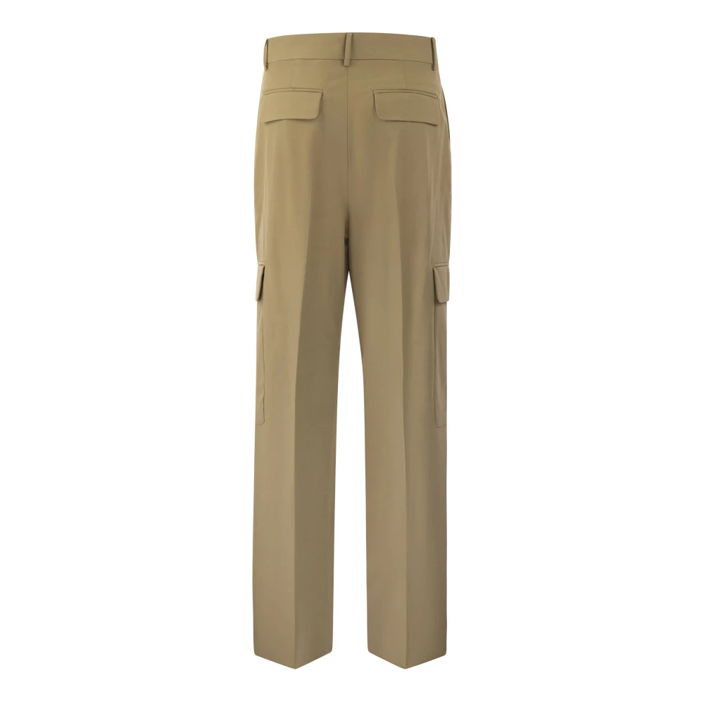 SPORTMAX Tapered Trousers Beige Dames