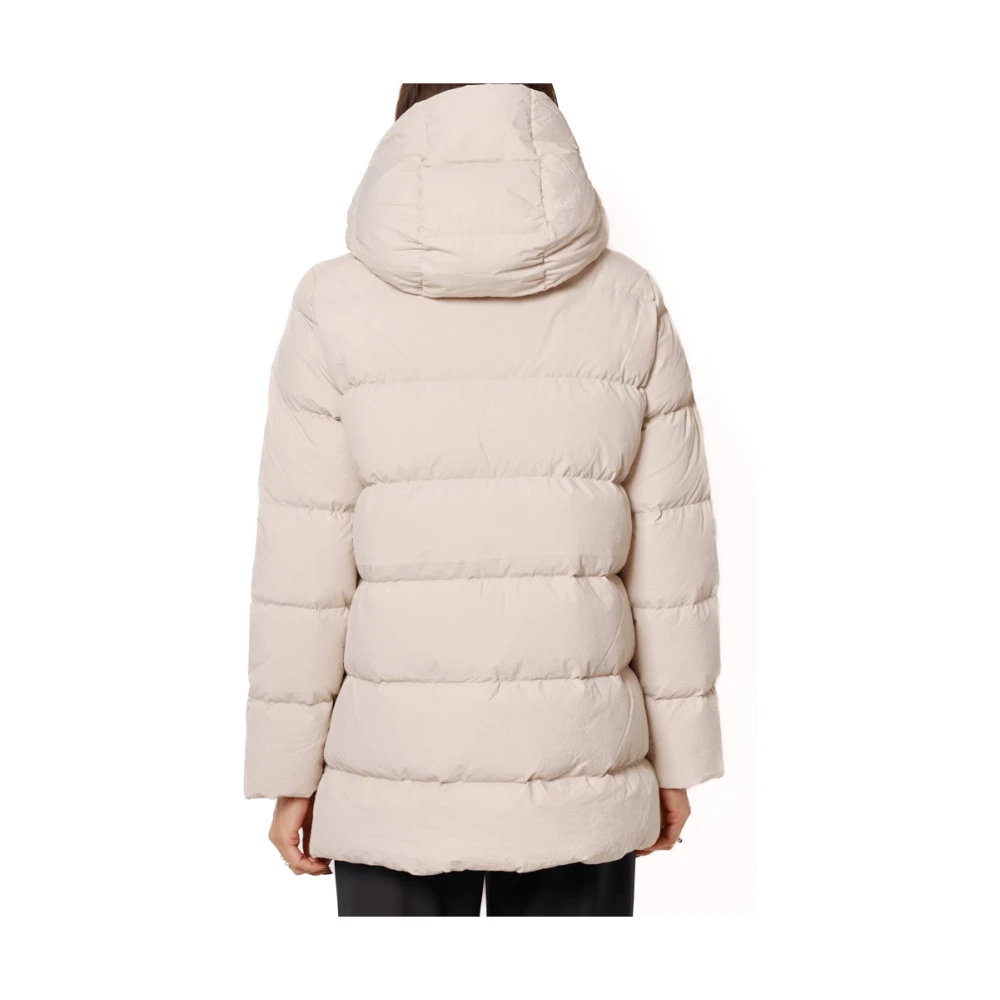 Emme DI Marella Gewatteerde winterjas met capuchon voor dames Beige Dames