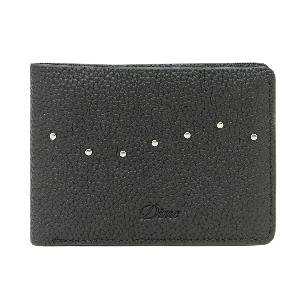 Dime Mtl Studded Läder Plånbok Black, Unisex