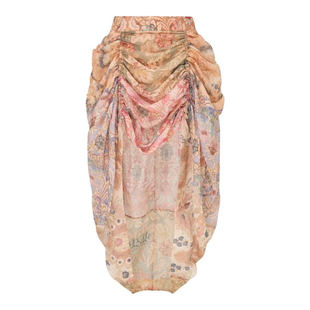 Zimmermann Women's Rebellion Draped Midi Skirt