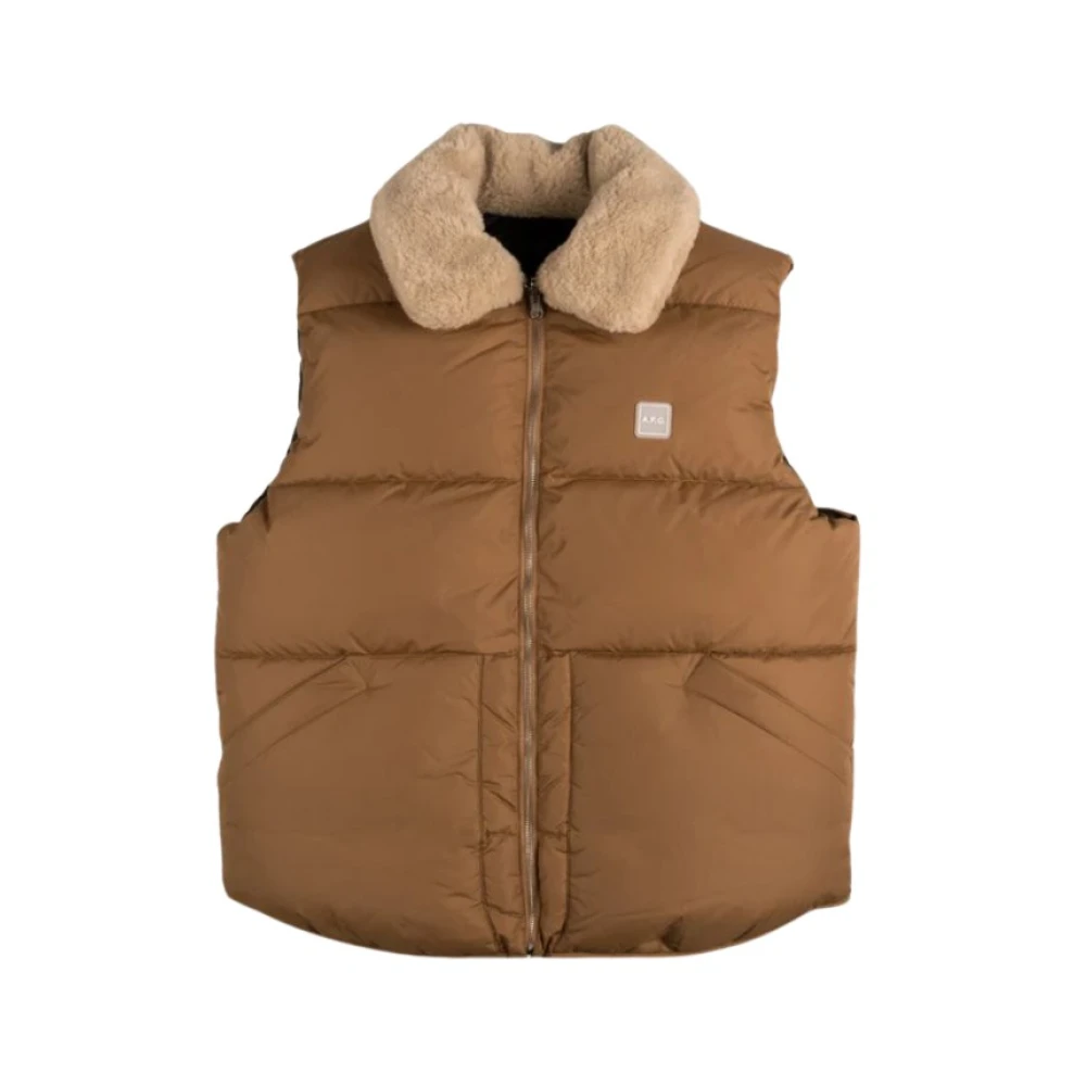 A.p.c. Teddyjacka i Beige Brown, Herr