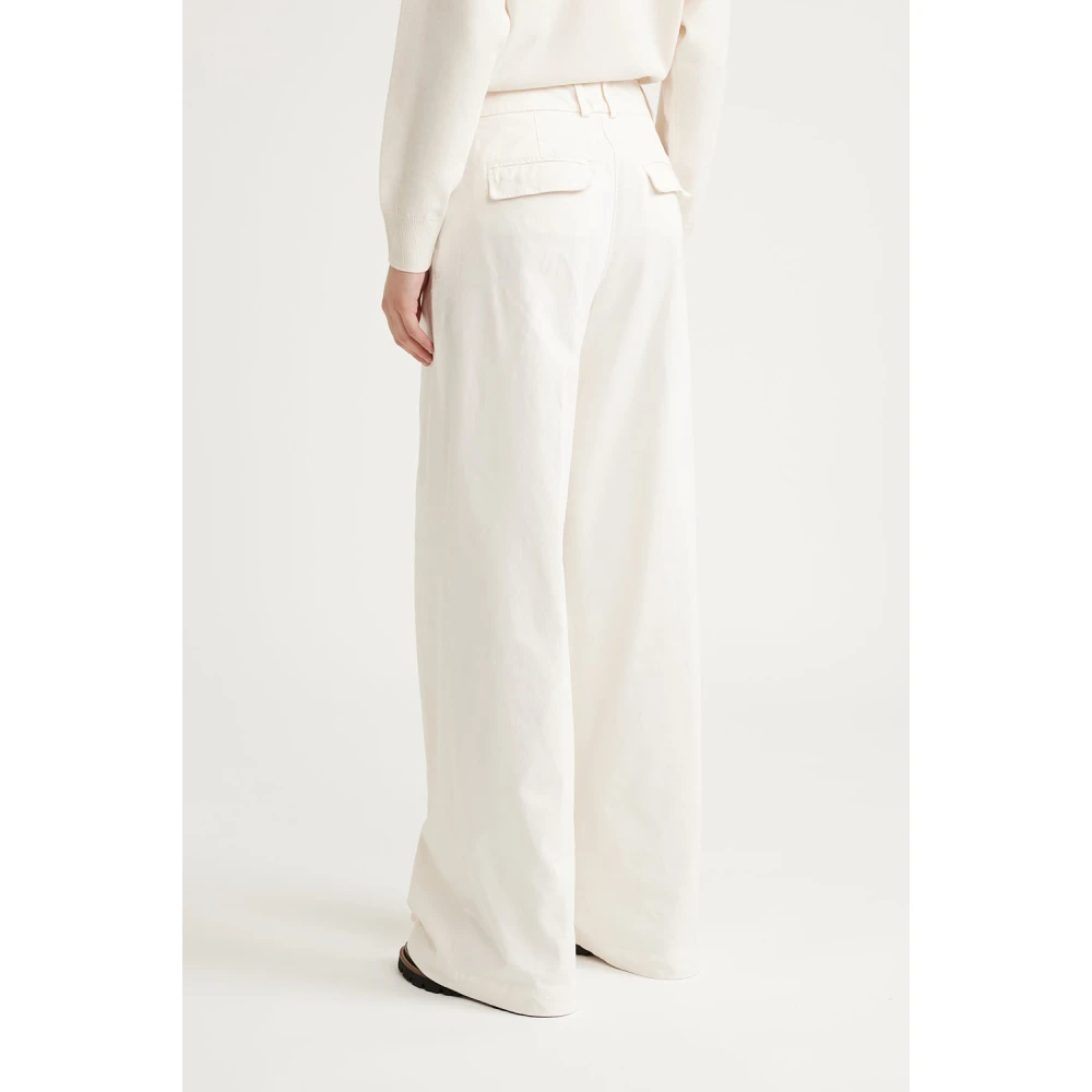 PESERICO Geplooide palazzo broek Beige Dames
