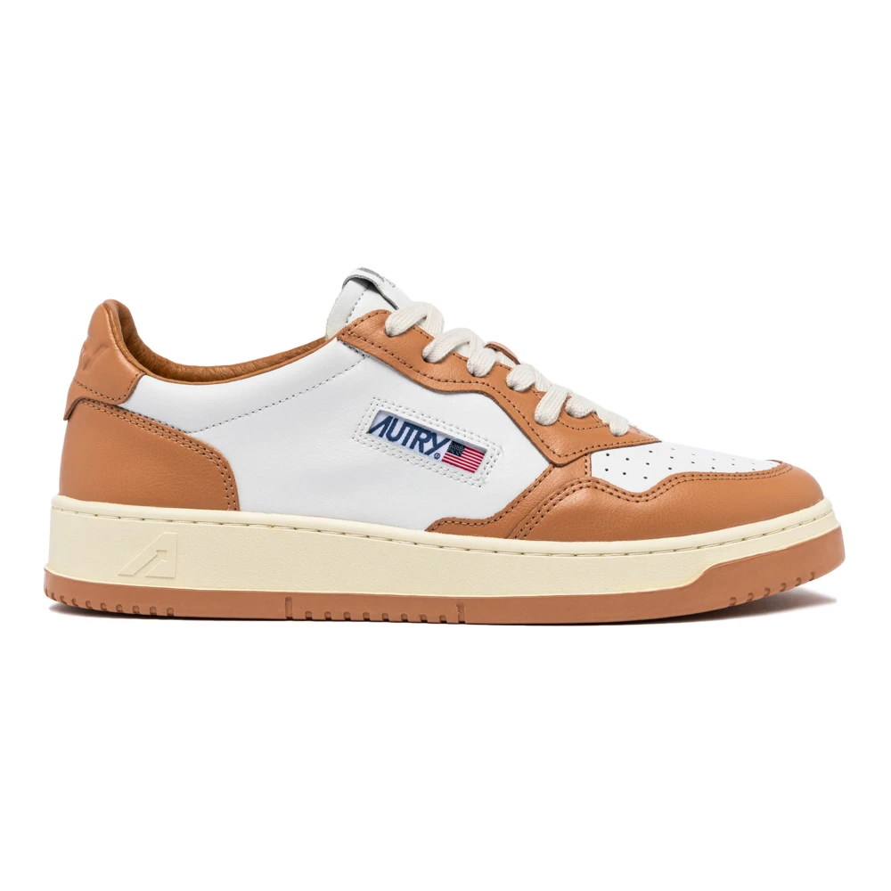 Autry Retro Sportieve Sneaker Heren Schoenen Bruin