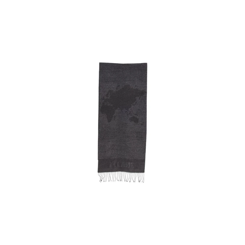 Alviero Martini 1a Classe Grijze Geometrisch Patroon Viscose Sjaal Gray Dames