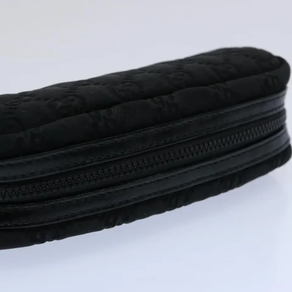 Gucci Vintage Pre-owned Canvas pouches Black Dames