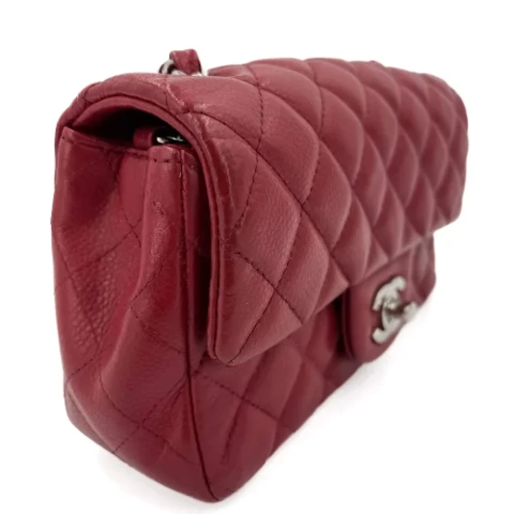 Chanel Vintage Pre-owned Leather chanel-bags Red Dames