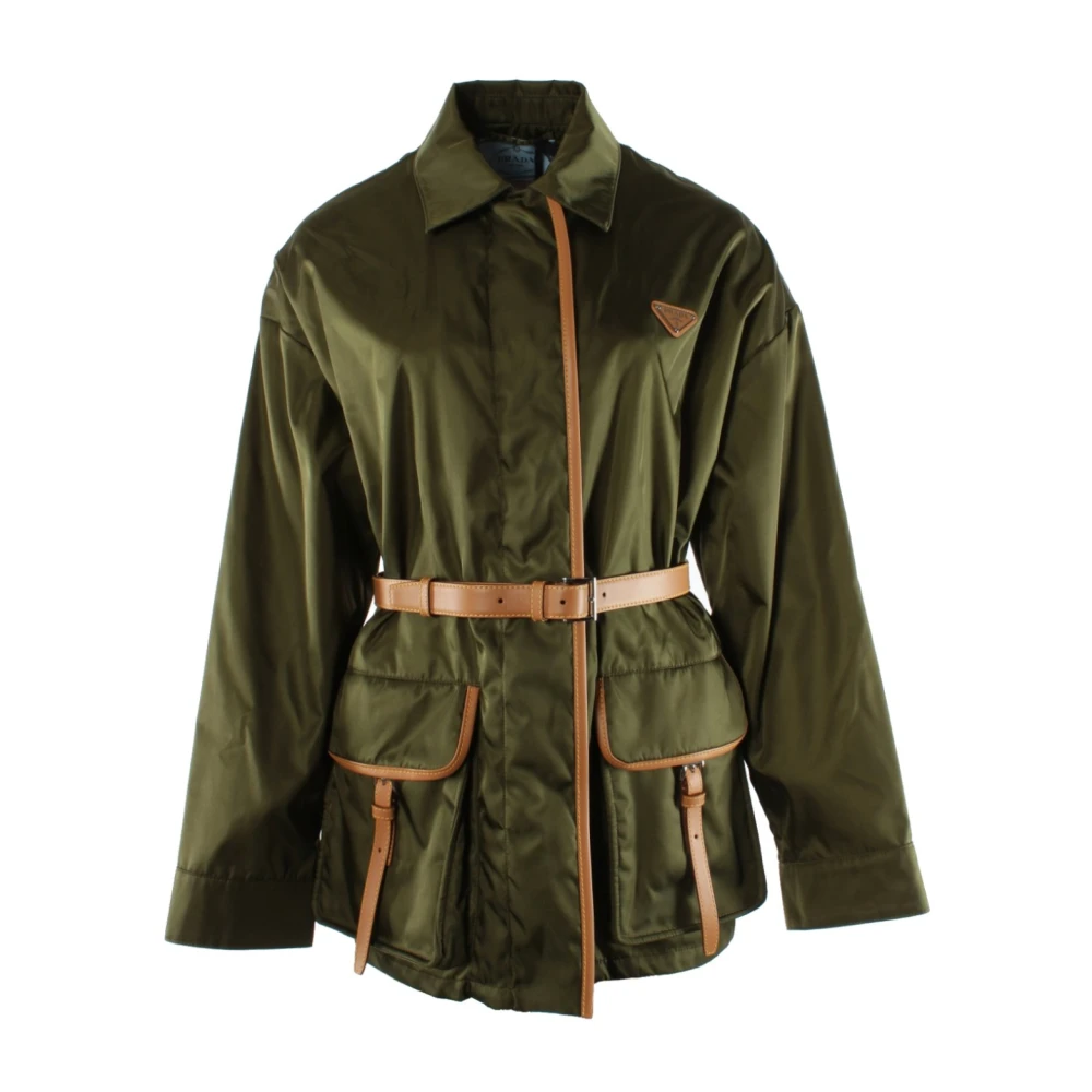 Prada Women's Green Light Re-Nylon Jacket - Light Jackets - M - Jackets