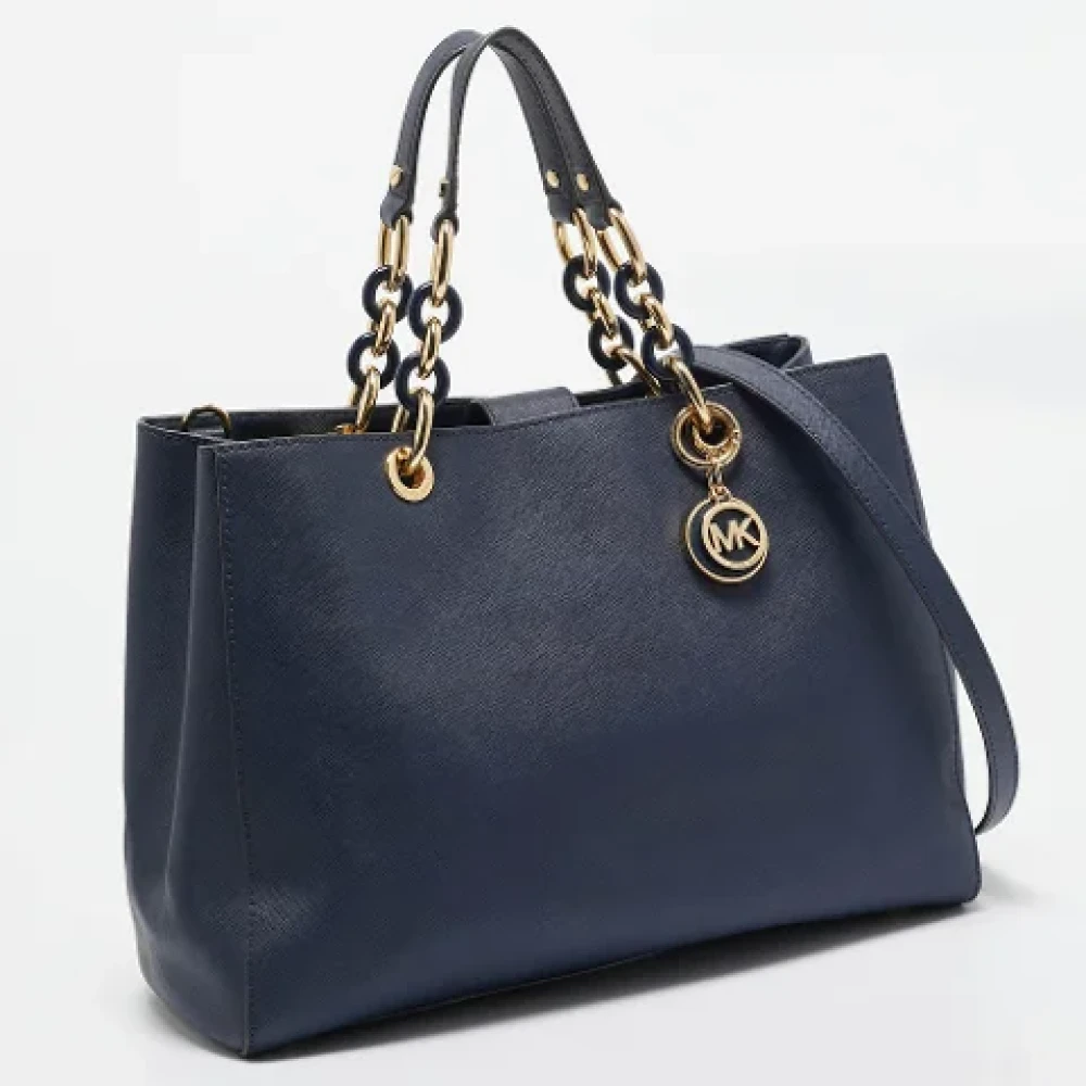 Michael Kors Pre-owned Leather totes Blue Dames