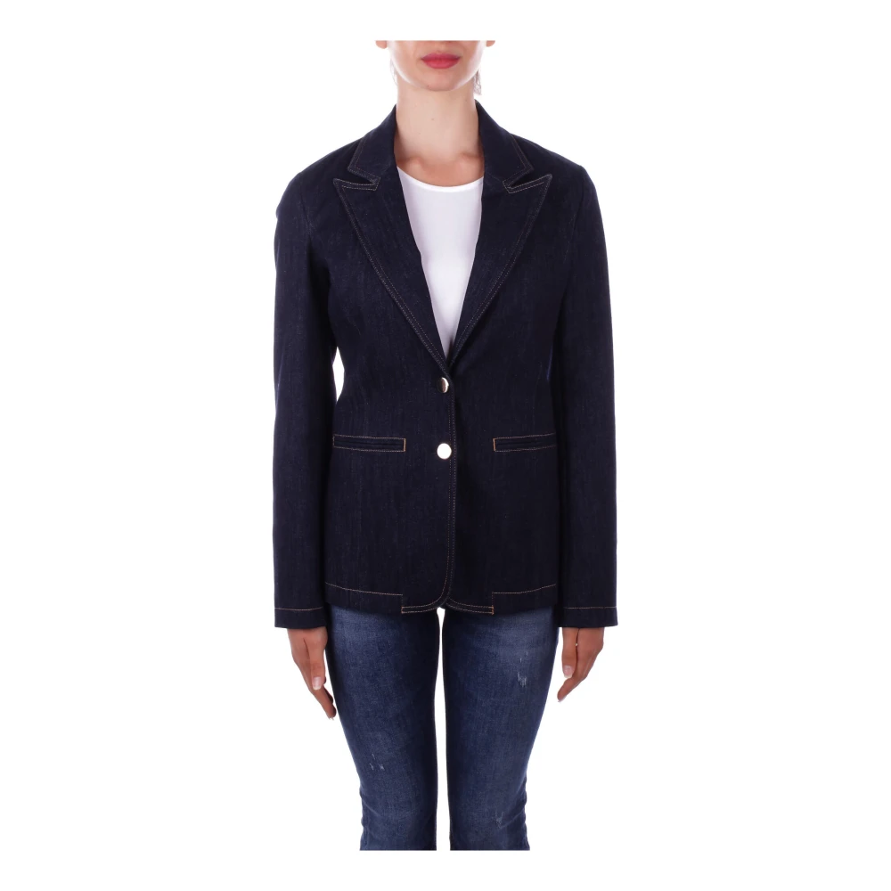 Liu Jo Denimjassen met logo achterkant Blue Dames