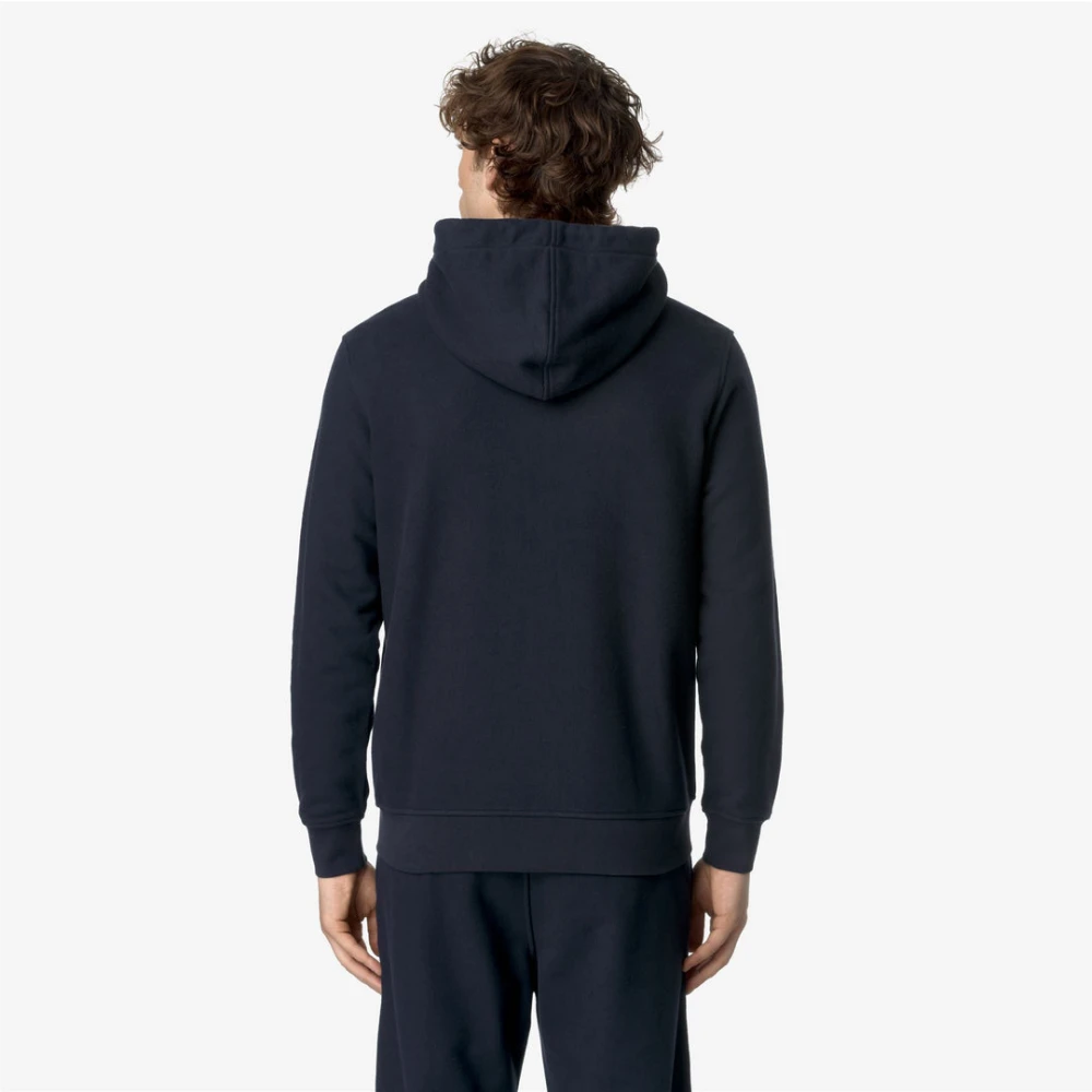 K-way Blauwe Diepte Felpa Sweater Blue Heren