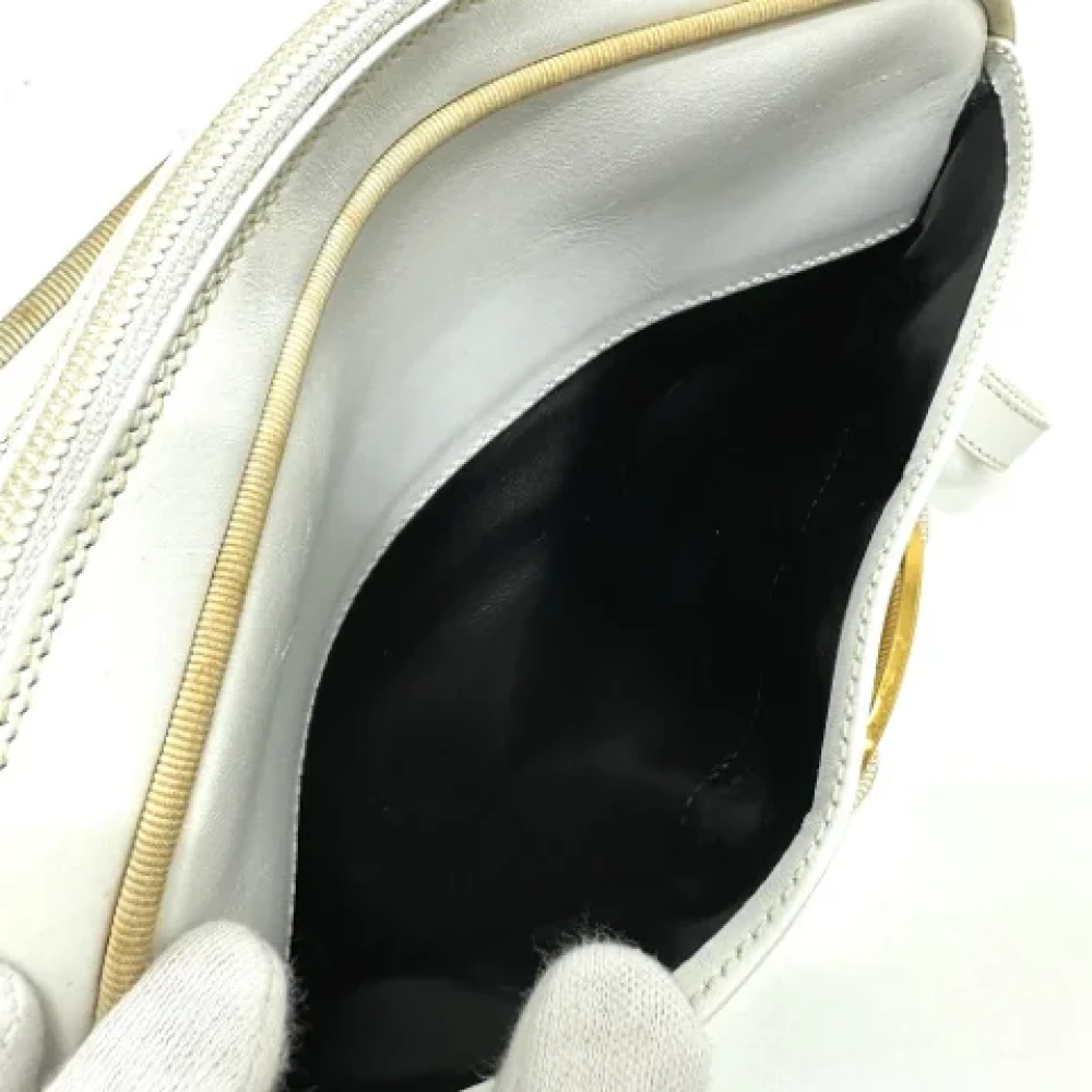 Salvatore Ferragamo Pre-owned Leather shoulder-bags White Dames