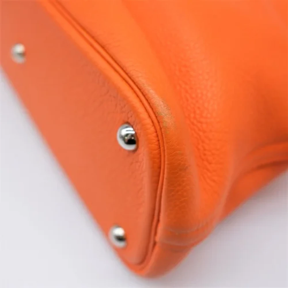 Hermès Vintage Pre-owned Fabric handbags Orange Dames