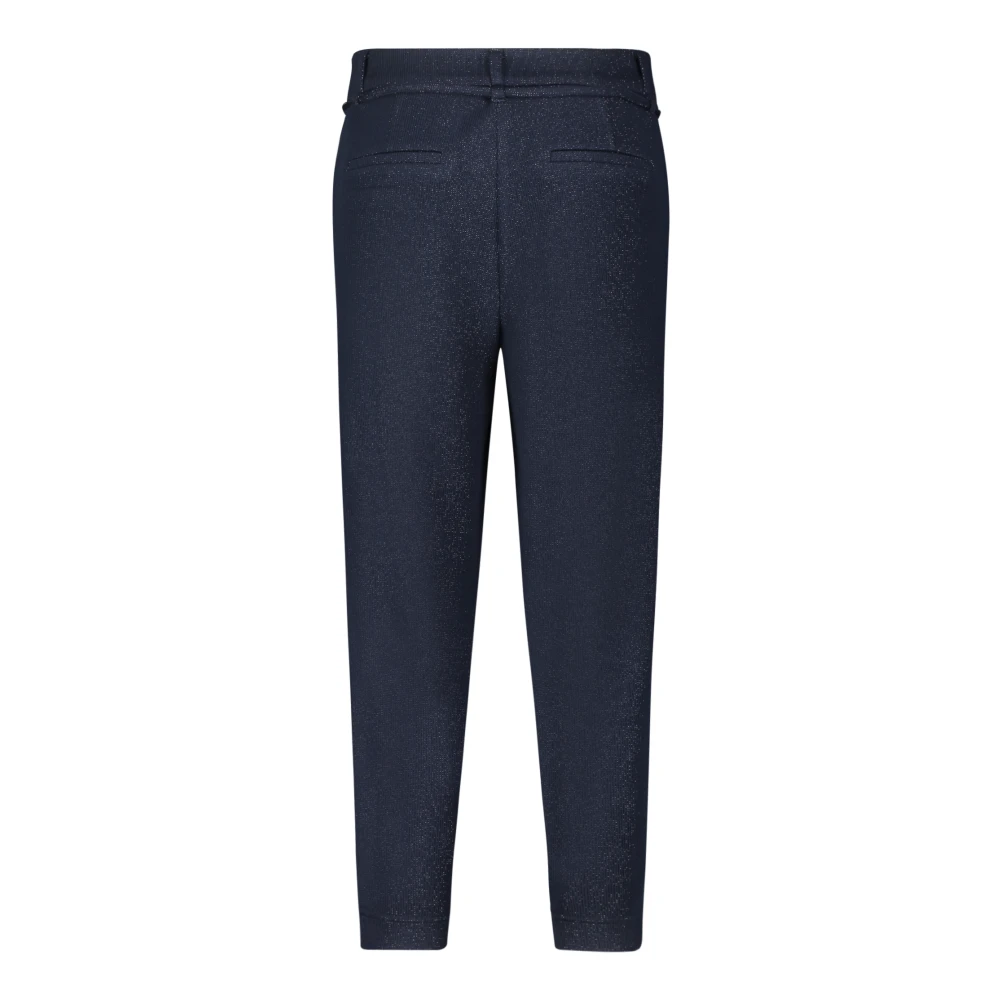 Betty & Co Casual Broek met Riem Blue Dames