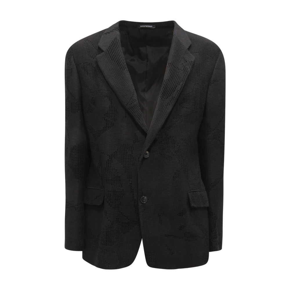 Armani Men's Black Emporio Jacket Made In Italy - Blazers - M - Jackets