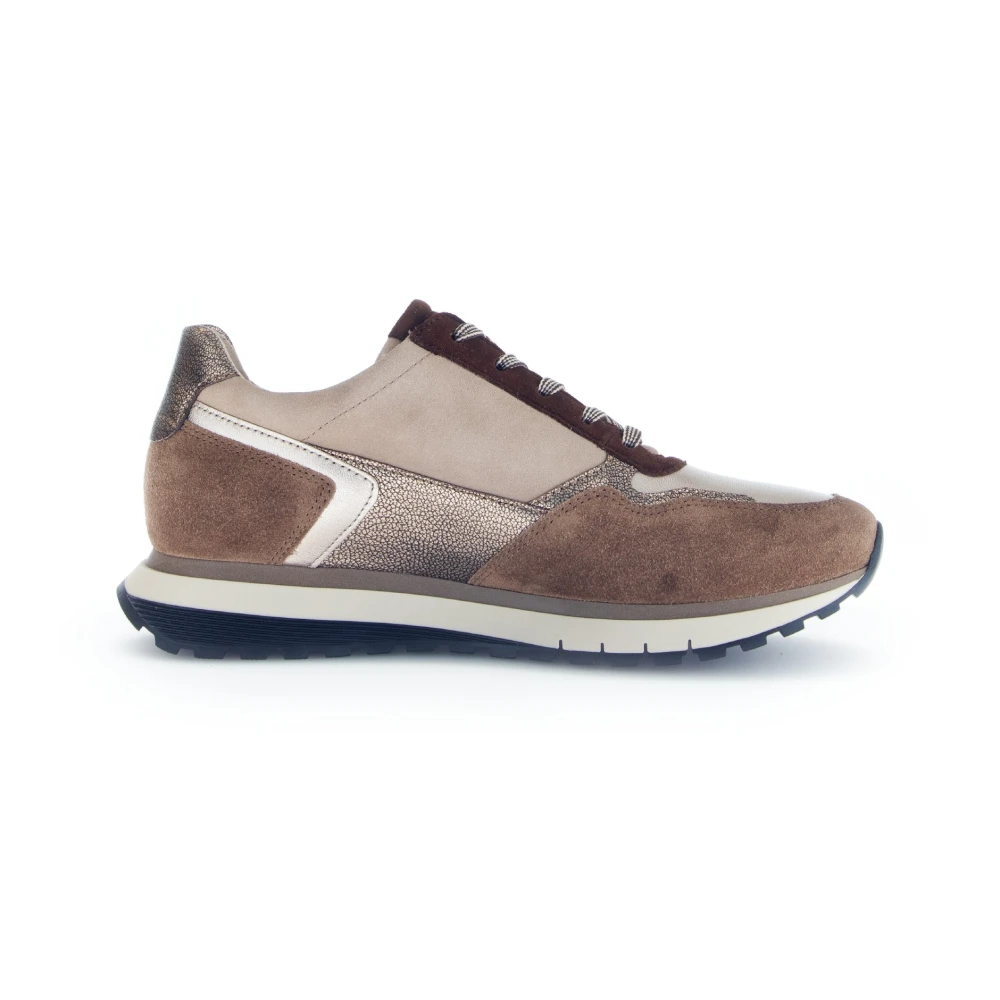 Gabor Damessneaker Stijlvol en Comfortabel Dames Schoenen Beige